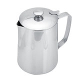 Stainless Steel Coffee Cup Mug Milk Frothing Pitcher Jug with Lid for Latte Coffee Art(1000ml) In Australia - Darrahopens