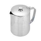 Stainless Steel Coffee Cup Mug Milk Frothing Pitcher Jug with Lid for Latte Coffee Art(1500ml) In Australia - Darrahopens