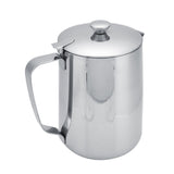 Stainless Steel Coffee Cup Mug Milk Frothing Pitcher Jug with Lid for Latte Coffee Art(1500ml)