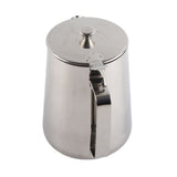 Stainless Steel Coffee Cup Mug Milk Frothing Pitcher Jug with Lid for Latte Coffee Art(2000ml)