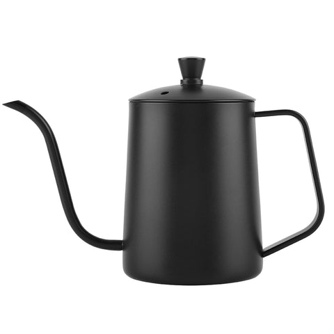 550ml Stainless Steel Long Gooseneck Coffee Pot Kettle with Lid for Home Kitchen Coffee Shop In Australia - Darrahopens