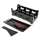 Portable NOn Stick Cheese Raclette Rotaster Baking Tray Stove with Wodd Handle Grilling Tool