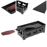 Portable NOn Stick Cheese Raclette Rotaster Baking Tray Stove with Wodd Handle Grilling Tool
