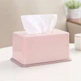 1Pc Simple Tissue Box Plastic Tissues Holder for Home Bathroom Office Car(Pink) In Australia - Darrahopens