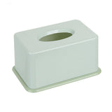 1Pc Simple Tissue Box Plastic Tissues Holder for Home Bathroom Office Car(Green)