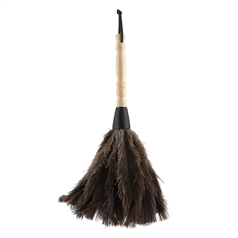 Mini Washable Reusable Ostrich Feather Duster for Books Keyboard Office Home