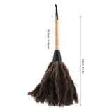 Mini Washable Reusable Ostrich Feather Duster for Books Keyboard Office Home
