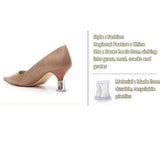 1Pc Women Heel Protector Shoes Stopper High Heels Tips Stiletto Cover for Daily Walking(Small)