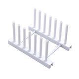 1Pc Removable Dish Plate Drying Rack Draining Board Stand Holder for Kitchen Supplies(White) In Australia - Darrahopens