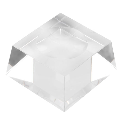 8cm Clear Crystal Ball Transparent Galaxies Sphere Fortune Ball Home Office Decor(Clear Base) In Australia - Darrahopens