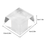 8cm Clear Crystal Ball Transparent Galaxies Sphere Fortune Ball Home Office Decor(Clear Base)