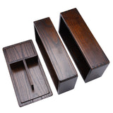 Natural Wooden Lunch Box Double Layer Rectangle Food Container for Picnic Sushi Bento In Australia - Darrahopens