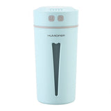 USB Cup Shaped Home Office Car Air Humidifier Diffuser with Colorful LED Night Light (Blue)