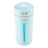 USB Cup Shaped Home Office Car Air Humidifier Diffuser with Colorful LED Night Light (Blue)
