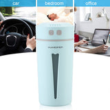 USB Cup Shaped Home Office Car Air Humidifier Diffuser with Colorful LED Night Light (Blue)