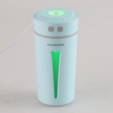 USB Cup Shaped Home Office Car Air Humidifier Diffuser with Colorful LED Night Light (Blue)