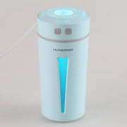 USB Cup Shaped Home Office Car Air Humidifier Diffuser with Colorful LED Night Light (Blue)