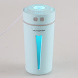 USB Cup Shaped Home Office Car Air Humidifier Diffuser with Colorful LED Night Light (Blue)