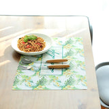 Fashionable Non Slip Table Dining PVC Placemat Insulation Pad Rectangle Tableware Mat(#1) In Australia - Darrahopens