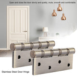4in 3mm Stainless Steel Door Hinge Loose Pin Muffler Buffer Hinges Mute Bearing(Plating Yellow) In Australia - Darrahopens