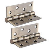 4in 3mm Stainless Steel Door Hinge Loose Pin Muffler Buffer Hinges Mute Bearing(Plating Yellow) In Australia - Darrahopens