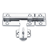 1Pc 4inch Stainless Steel Security Home Door Bolt Padlock Sliding Barrel Bolts Window Lock