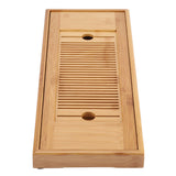 1Pc Bamboo Mini Tea Serving Tray Chinese Gongfu Tea Plate for Home Office Table 38*15cm