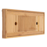 1Pc Bamboo Mini Tea Serving Tray Chinese Gongfu Tea Plate for Home Office Table 38*15cm