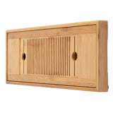 1Pc Bamboo Mini Tea Serving Tray Chinese Gongfu Tea Plate for Home Office Table 38*15cm
