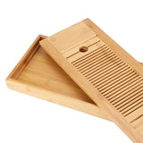 1Pc Bamboo Mini Tea Serving Tray Chinese Gongfu Tea Plate for Home Office Table 38*15cm