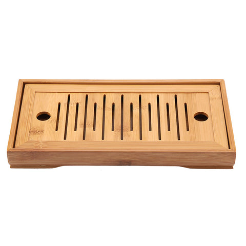 1Pc Bamboo Mini Tea Serving Tray Chinese Gongfu Tea Plate for Home Office Table In Australia - Darrahopens