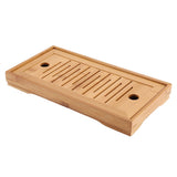 1Pc Bamboo Mini Tea Serving Tray Chinese Gongfu Tea Plate for Home Office Table