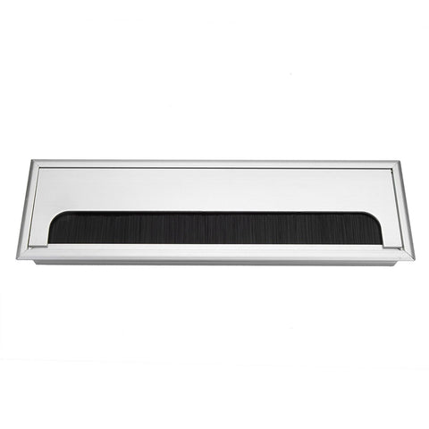 Square Aluminium Desk Computer Wire Cable Tidy Outlet Insert Hole Top Cover(Large) In Australia - Darrahopens