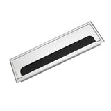 Square Aluminium Desk Computer Wire Cable Tidy Outlet Insert Hole Top Cover(Large)