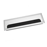 Square Aluminium Desk Computer Wire Cable Tidy Outlet Insert Hole Top Cover(Large)
