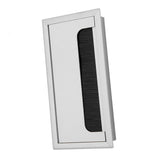 Square Aluminium Desk Computer Wire Cable Tidy Outlet Insert Hole Top Cover(Medium)