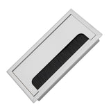Square Aluminium Desk Computer Wire Cable Tidy Outlet Insert Hole Top Cover(Medium)