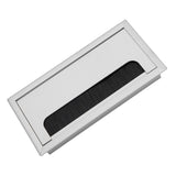 Square Aluminium Desk Computer Wire Cable Tidy Outlet Insert Hole Top Cover(Medium)