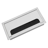 Square Aluminium Desk Computer Wire Cable Tidy Outlet Insert Hole Top Cover(Medium)