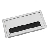 Square Aluminium Desk Computer Wire Cable Tidy Outlet Insert Hole Top Cover(Medium)