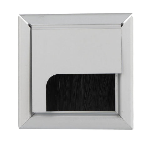 Square Aluminium Desk Computer Wire Cable Tidy Outlet Insert Hole Top Cover In Australia - Darrahopens
