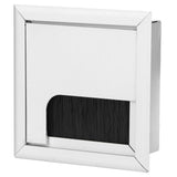 Square Aluminium Desk Computer Wire Cable Tidy Outlet Insert Hole Top Cover In Australia - Darrahopens