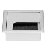 Square Aluminium Desk Computer Wire Cable Tidy Outlet Insert Hole Top Cover In Australia - Darrahopens