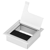 Square Aluminium Desk Computer Wire Cable Tidy Outlet Insert Hole Top Cover In Australia - Darrahopens