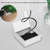Square Aluminium Desk Computer Wire Cable Tidy Outlet Insert Hole Top Cover In Australia - Darrahopens