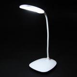 LED USB Flexible Table Lamp Tabletop Bedside Touch Switch Dimmable Reading Studying Light