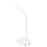 LED USB Flexible Table Lamp Tabletop Bedside Touch Switch Dimmable Reading Studying Light