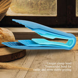 3 PCS Multifunctional Plastic Bread Tongs Food Clamps for Home Bakery (Green)