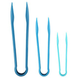 3 PCS Multifunctional Plastic Bread Tongs Food Clamps for Home Bakery (Green)