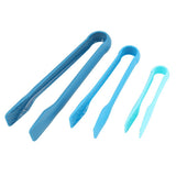 3 PCS Multifunctional Plastic Bread Tongs Food Clamps for Home Bakery (Green)